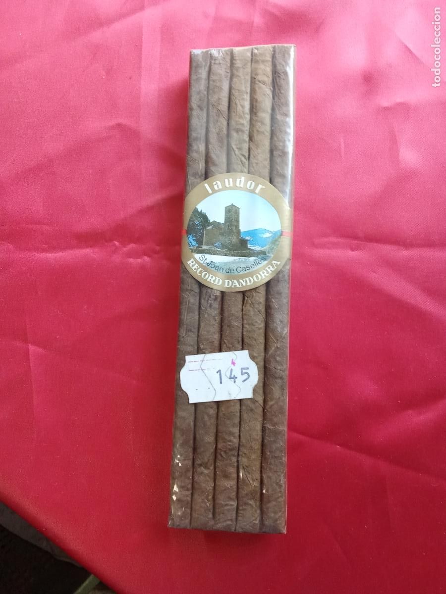 Coleccionismo: Caja 10 puros recuerdo de andorra sin abrir. Caja tabaco