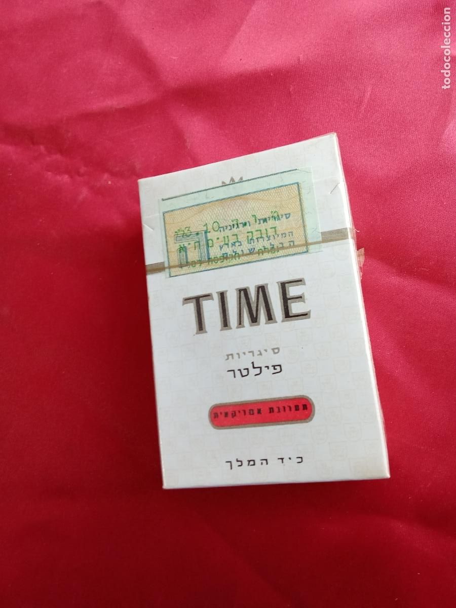 Coleccionismo: Caja cigarrillos Time sin abrir. Caja tabaco - Foto 3