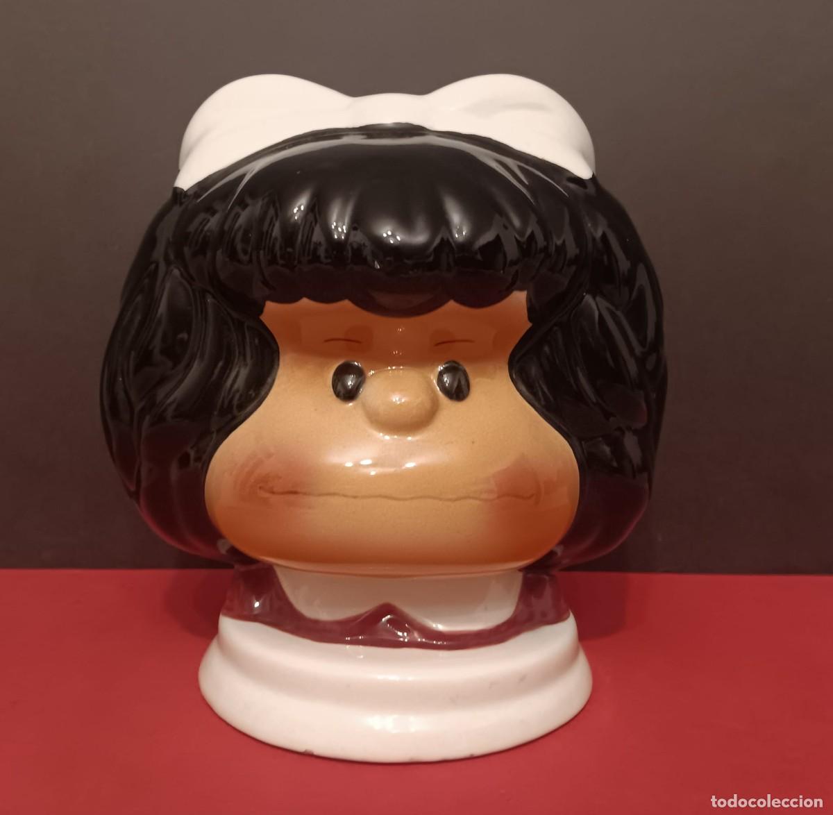 Coleccionismo: PRECIOSA GRAN HUCHAFIGURA DE MAFALDA QUINO EN PORCELANA CERAMICA A&Ntilde;OS 70/80