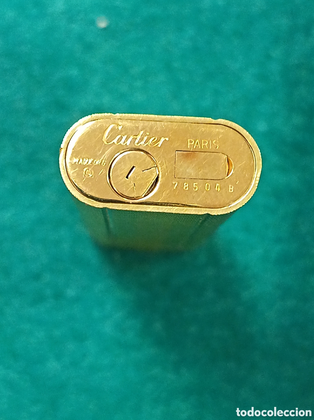 Coleccionismo: Mechero Cartier Paris. Plaque oro. Funcionando. - Foto 3