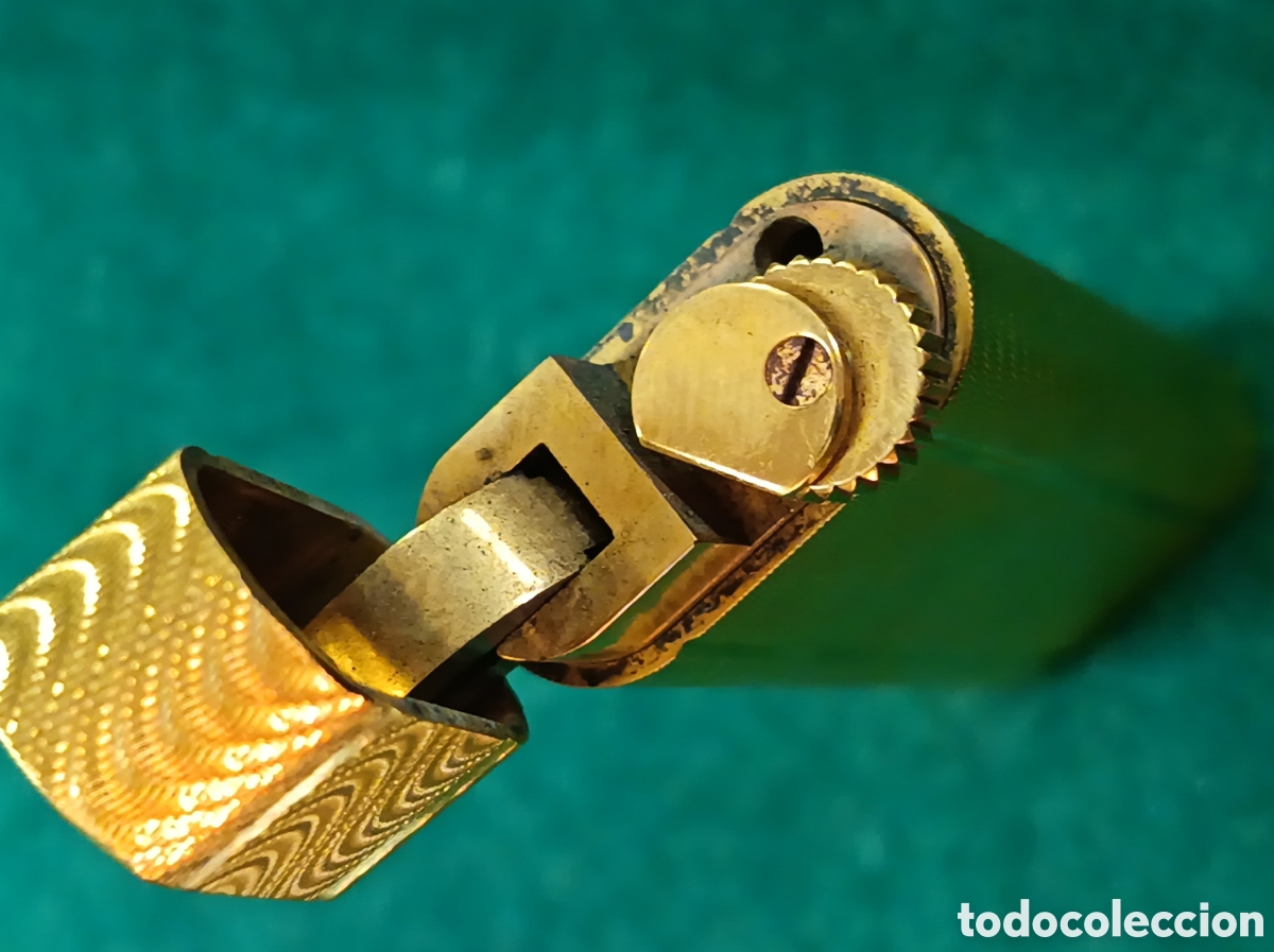 Coleccionismo: Mechero Cartier Paris. Plaque oro. Funcionando. - Foto 4