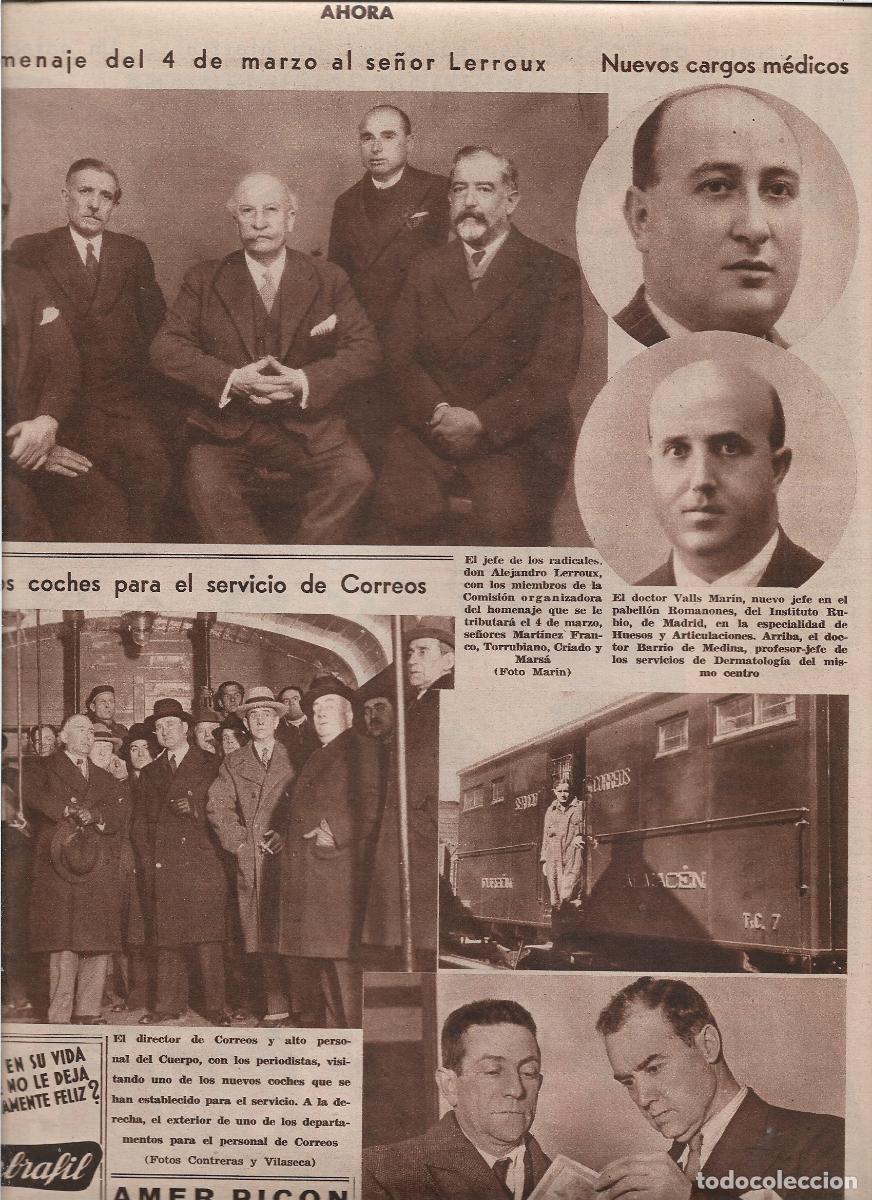 Coleccionismo: A&Ntilde;O 1933 RECORTE PRENSA MADRID NUEVOS COCHES DEL SERVICIO DE CORREOS