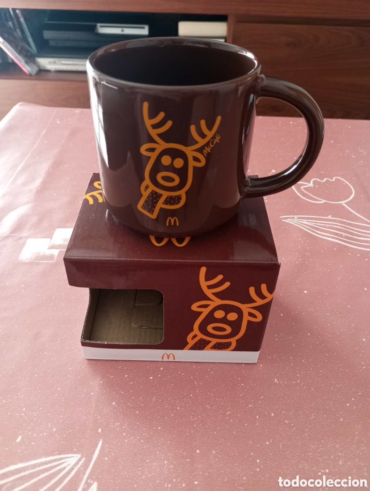 Coleccionismo: TAZA NAVIDAD RENO MCDONALD'S McCAF&Eacute; SIN USAR CON CAJA ORIGINAL A&Ntilde;O 2025
