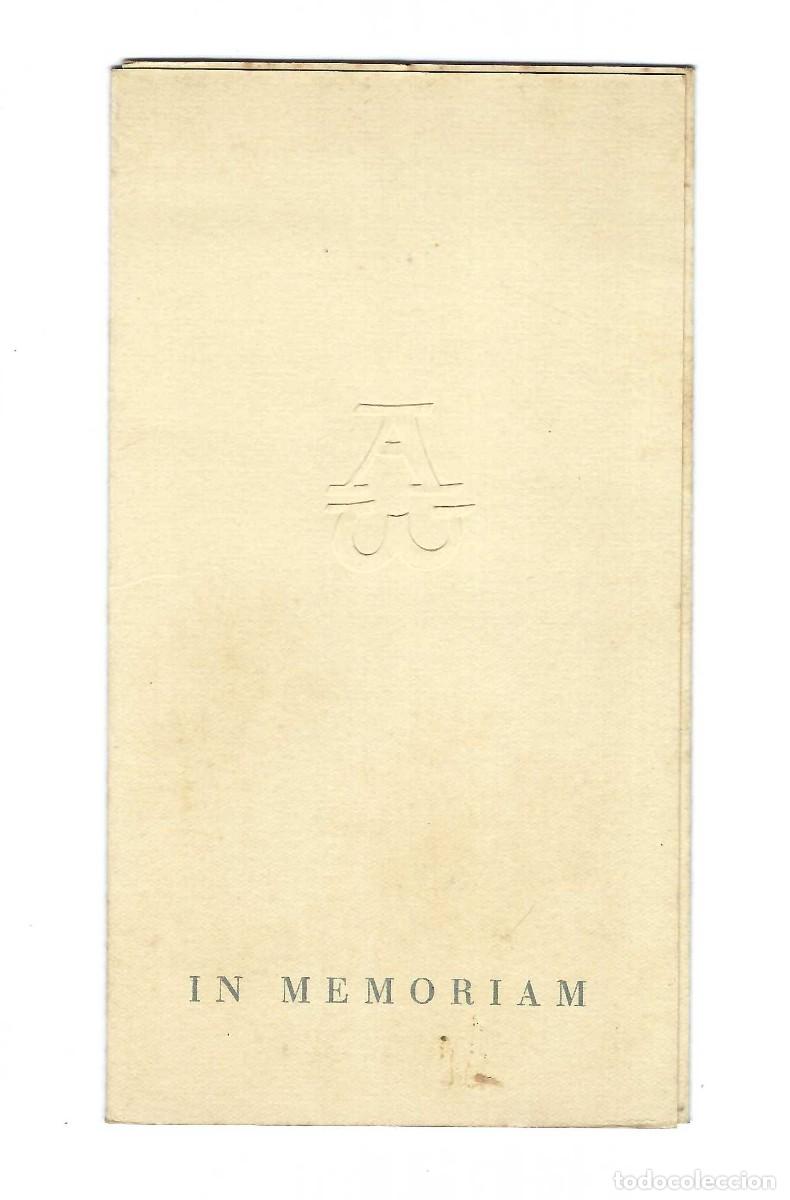 Coleccionismo: TRIPTICO TROQUELADO- RECORDATORIO FUNEBRE IN MEMORIAN MAURICE BARING. SEIX BARRAL. 1945