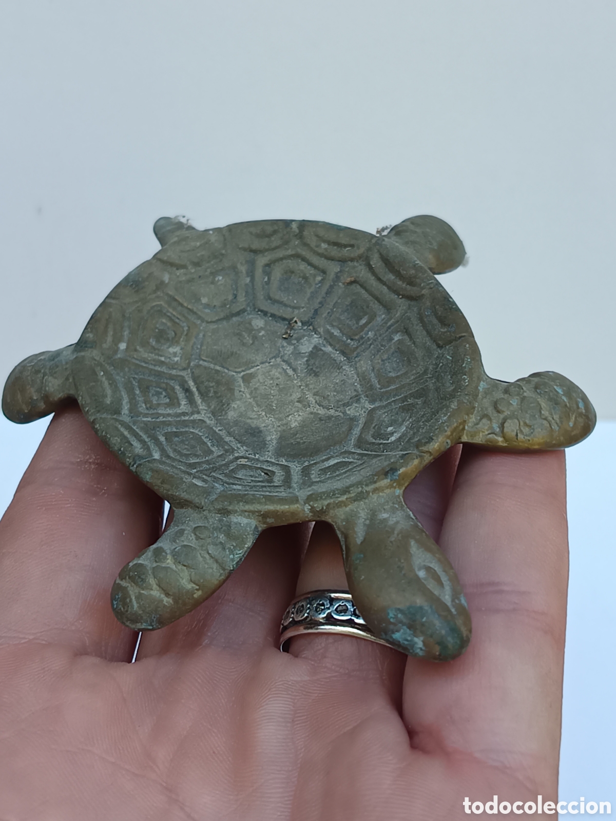 Coleccionismo: Cenicero tortuga en laton - Foto 3