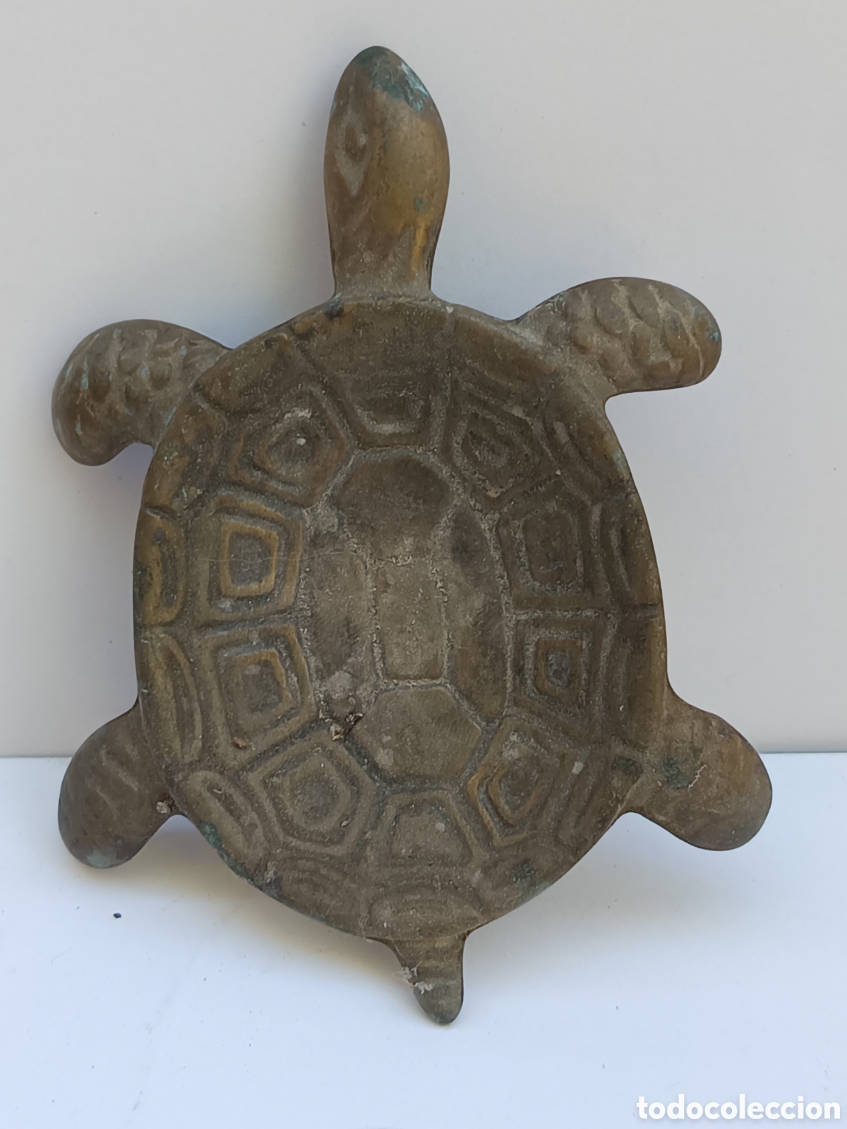 Coleccionismo: Cenicero tortuga en laton