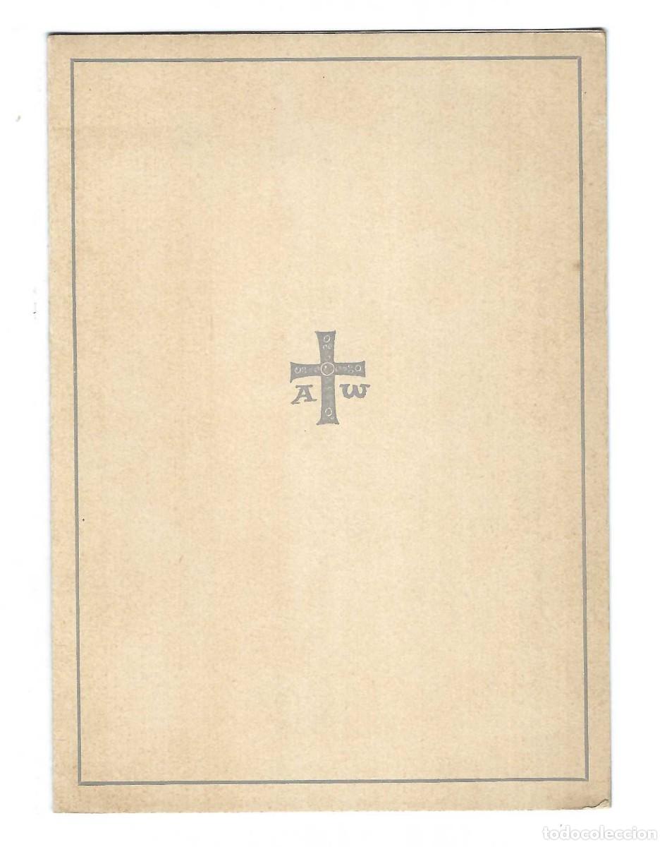 Coleccionismo: TARJET&Oacute;N RECORDATORIO F&Uacute;NEBRE- INSTITUTO BRIT&Aacute;NICO DE BARCELONA EN MEMORIA DE MAURICE BARING. 1946