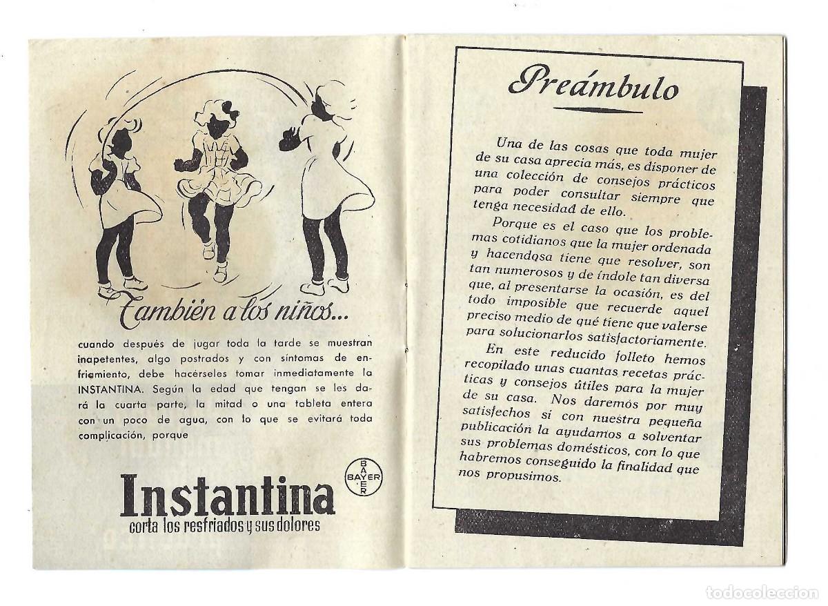 Coleccionismo: PEQUE&Ntilde;O MANUAL DE LA VIDA PR&Aacute;CTICA. BAYER - Foto 3