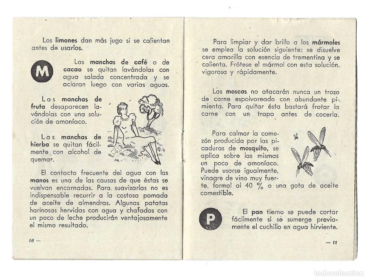 Coleccionismo: PEQUE&Ntilde;O MANUAL DE LA VIDA PR&Aacute;CTICA. BAYER - Foto 5