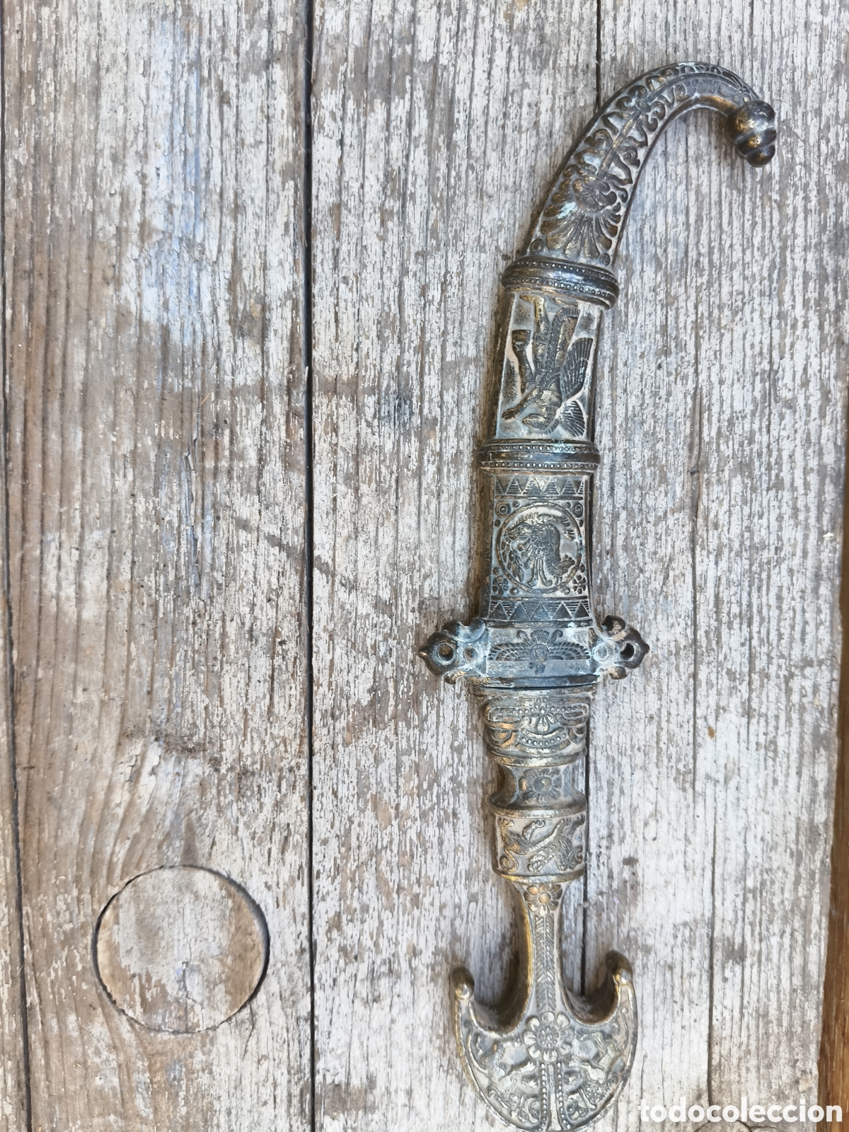 Coleccionismo: Daga &aacute;rabe medieval decorativa - Foto 2