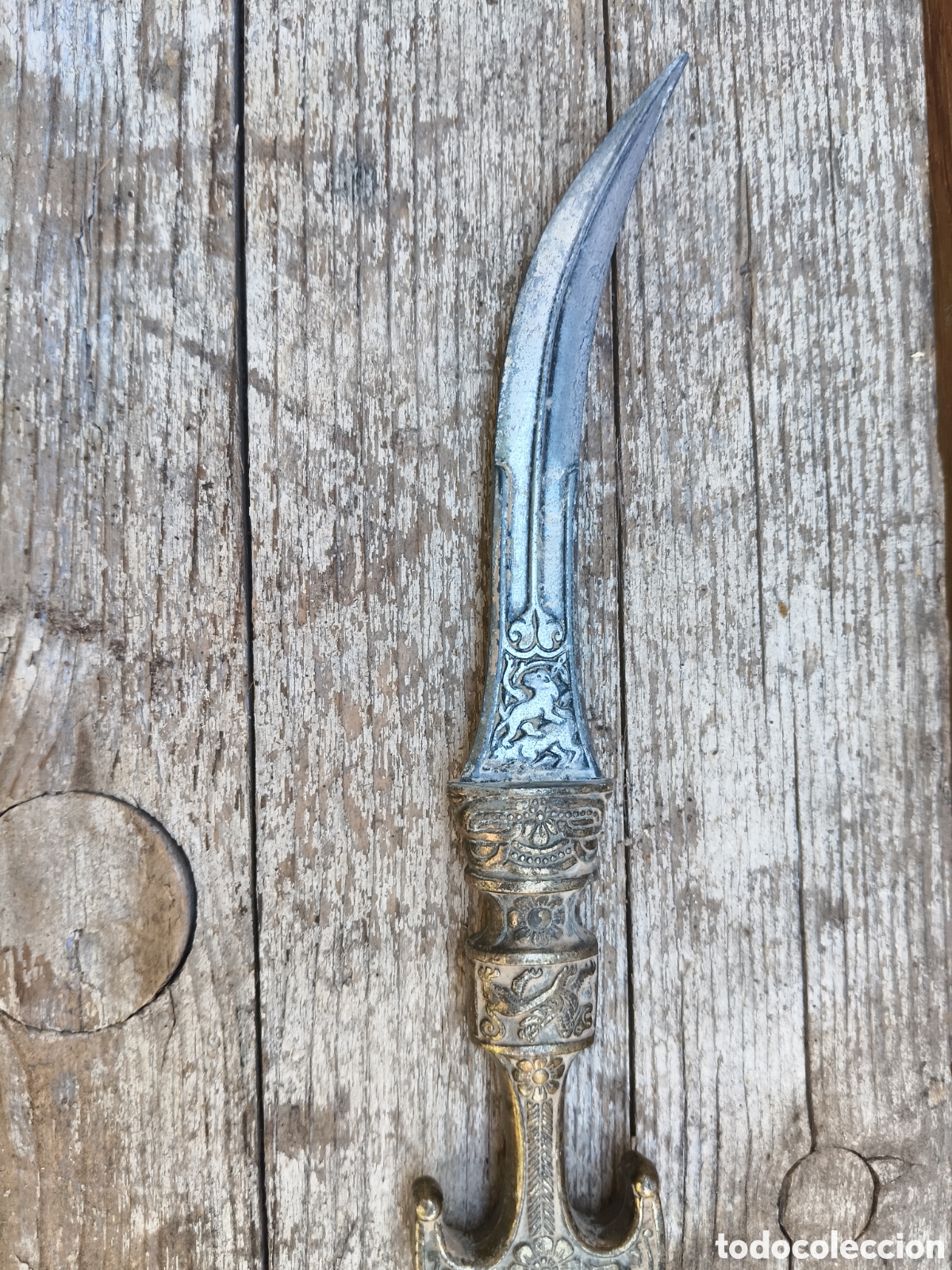 Coleccionismo: Daga &aacute;rabe medieval decorativa - Foto 3