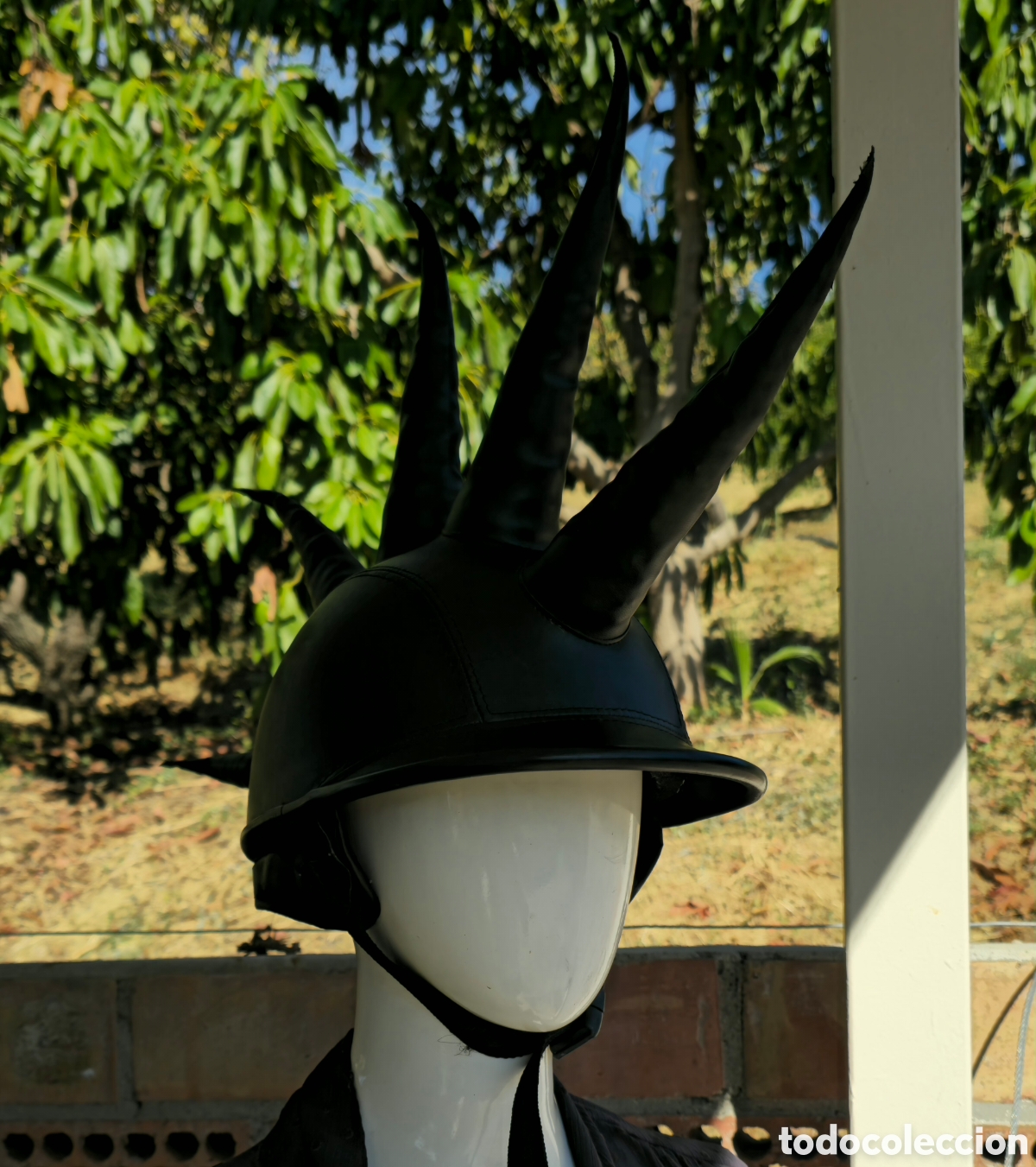 Coleccionismo: Casco Cresta punk cuero - Foto 5
