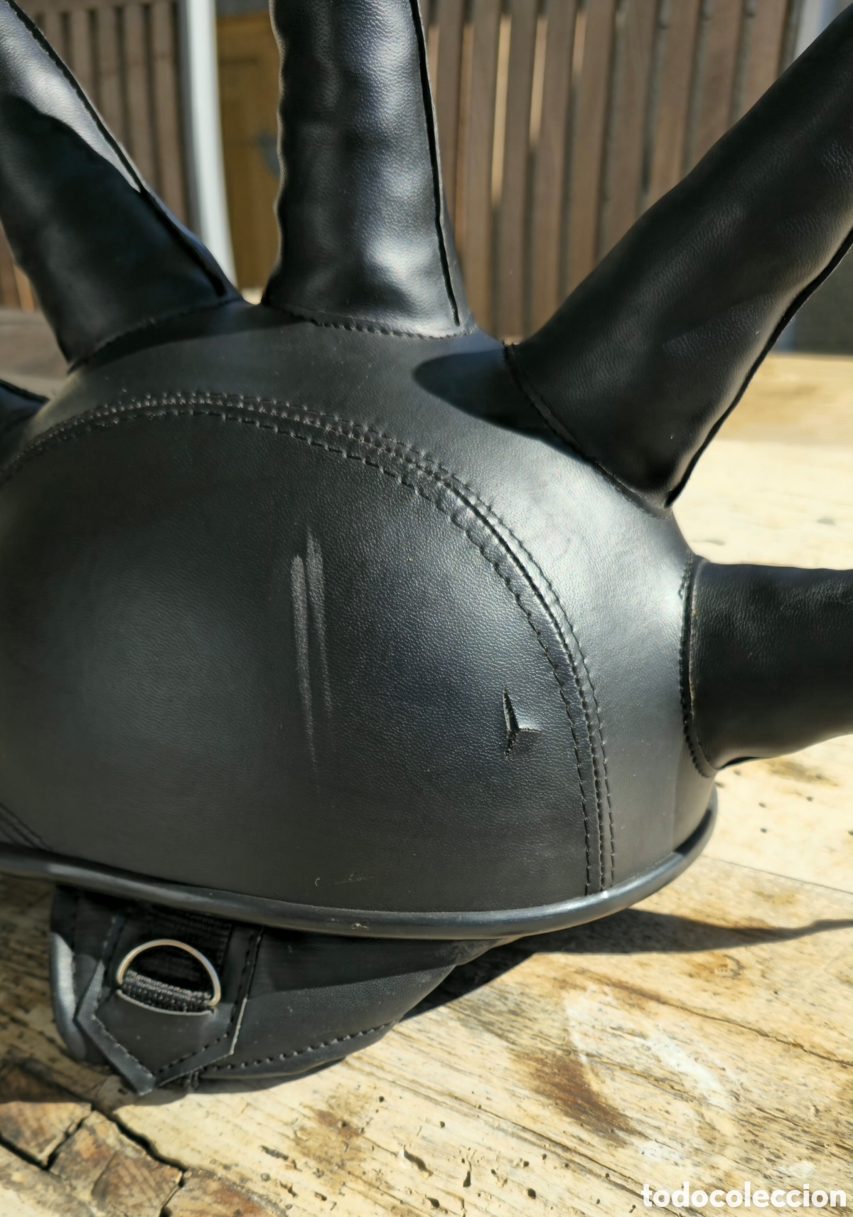 Coleccionismo: Casco Cresta punk cuero - Foto 6