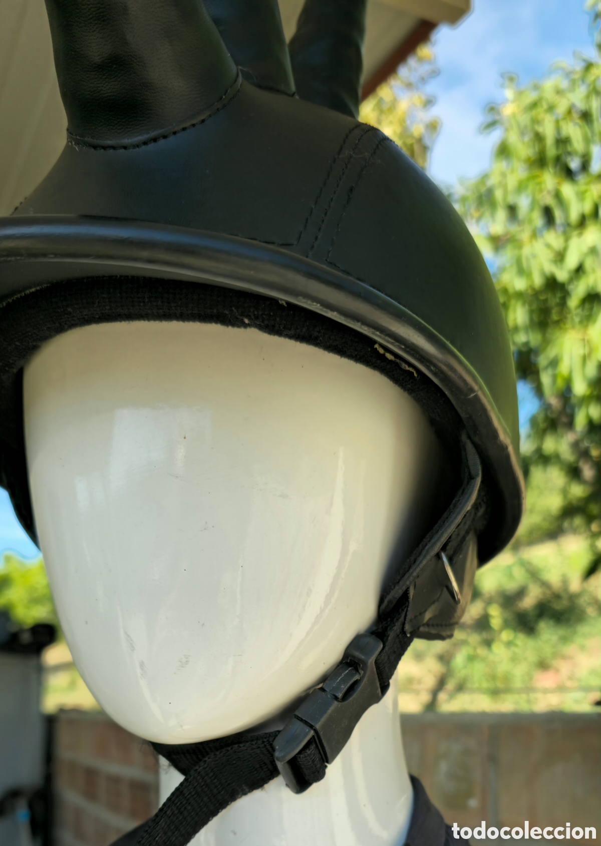 Coleccionismo: Casco Cresta punk cuero - Foto 10