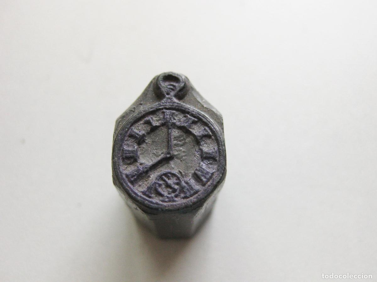 Coleccionismo: ANTIGUO TIPO DE IMPRENTA CON EL DISE&Ntilde;O DE UN RELOJ DE BOLSILLO. TAMP&Oacute;N DE TINTA. ANIMALES