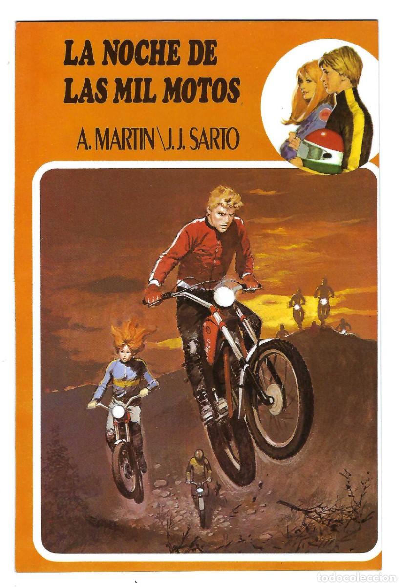 Coleccionismo: PORTADA SUELTA DEL LIBRO- LA NOCHE DE LAS MIL MOTOS. A. MART&Iacute;N. J.J SARTO. A&Ntilde;OS 80