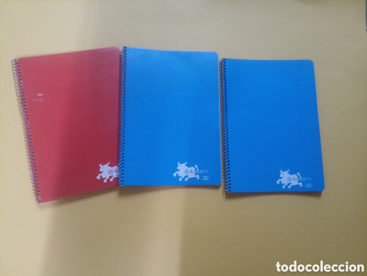 Sammelleidenschaft Papier: LOTE 3 CUADERNOS ESPIRAL TAURO(ahora 2 cuadernos de regalo)