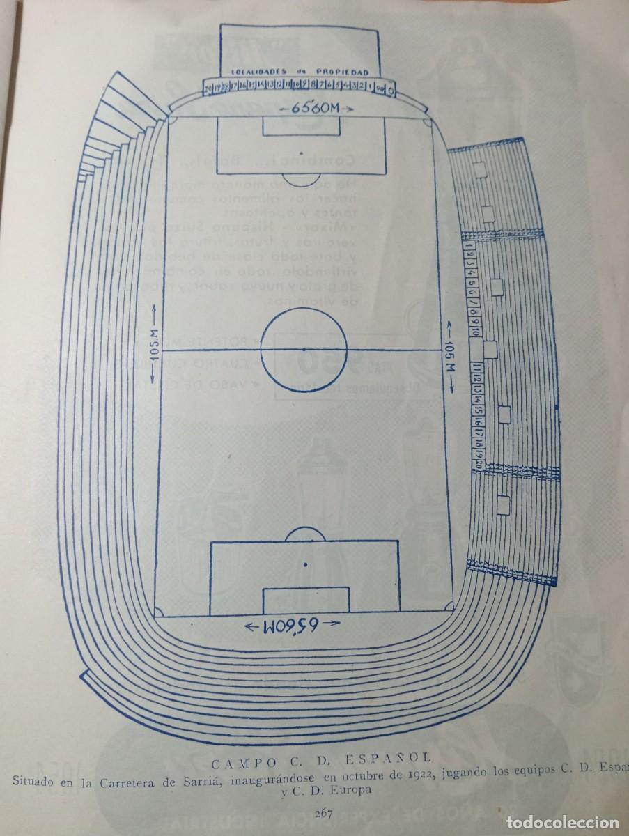 Coleccionismo: RECORTE DE PRENSA PUBLICIDAD A&Ntilde;O 1954 CAMPO DEL REAL CLUB DE FUTBOL ESPA&Ntilde;OL SARRIA