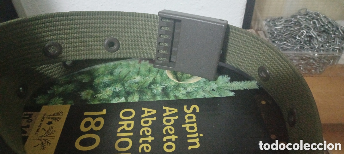 Coleccionismo: Ce&ntilde;idor/cintur&oacute;n verde Ej&eacute;rcito espa&ntilde;ol ajustable - Foto 2