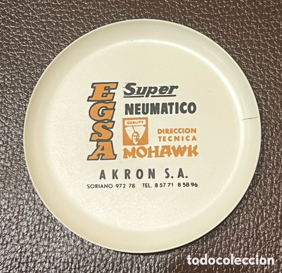 Coleccionismo: Posavasos. S&uacute;per Neum&aacute;tico EGSA. Pl&aacute;stico. - Foto 1
