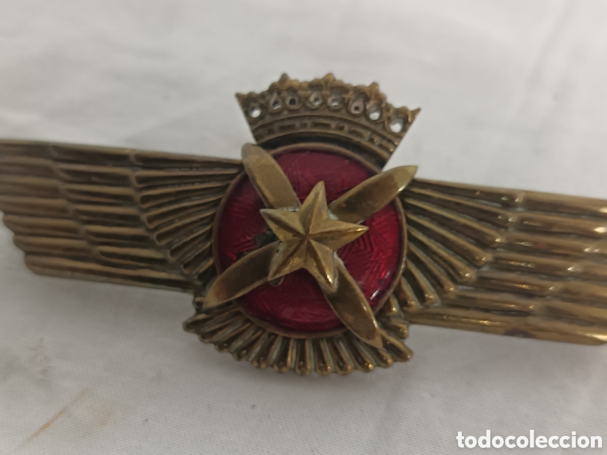 Coleccionismo: INSIGNIA ANTIGUA EJERCITO DEL AIRE , ROKISKI . - Foto 2