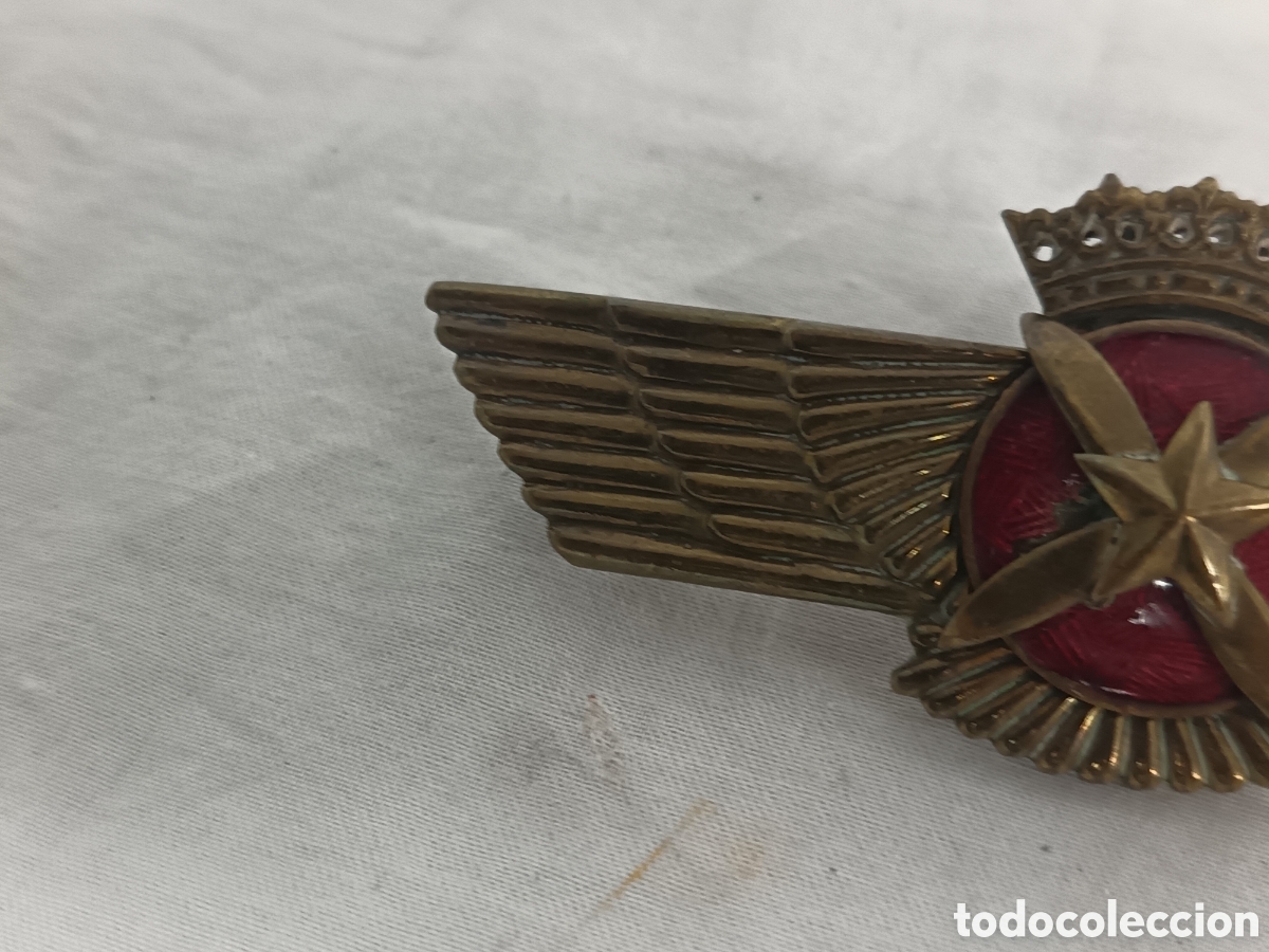 Coleccionismo: INSIGNIA ANTIGUA EJERCITO DEL AIRE , ROKISKI . - Foto 3