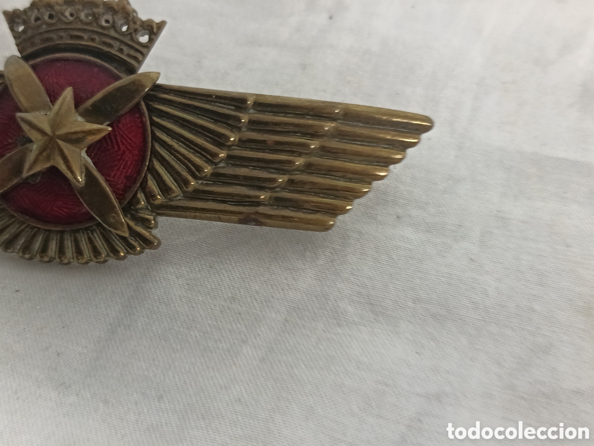Coleccionismo: INSIGNIA ANTIGUA EJERCITO DEL AIRE , ROKISKI . - Foto 4