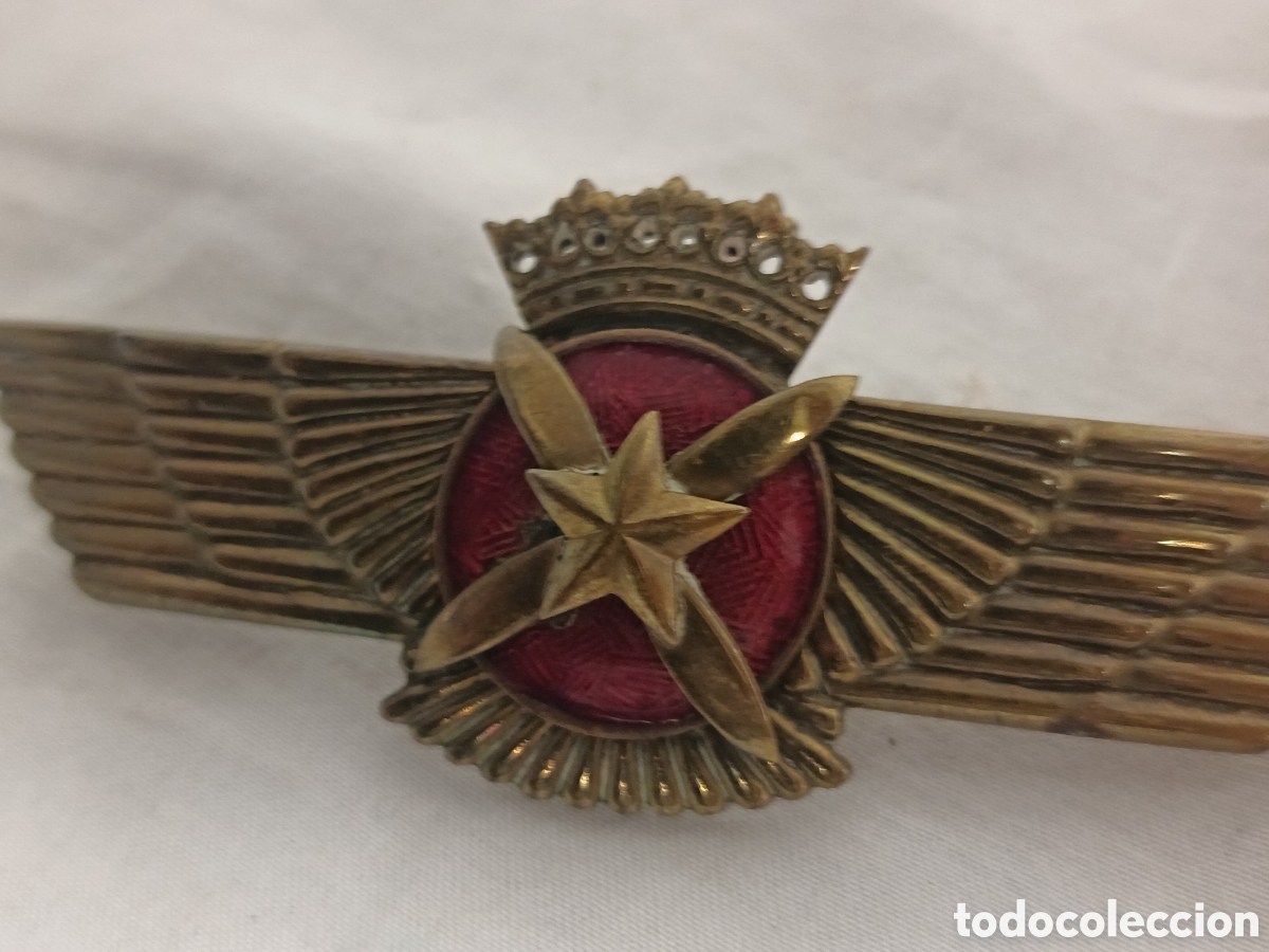 Coleccionismo: INSIGNIA ANTIGUA EJERCITO DEL AIRE , ROKISKI . - Foto 6