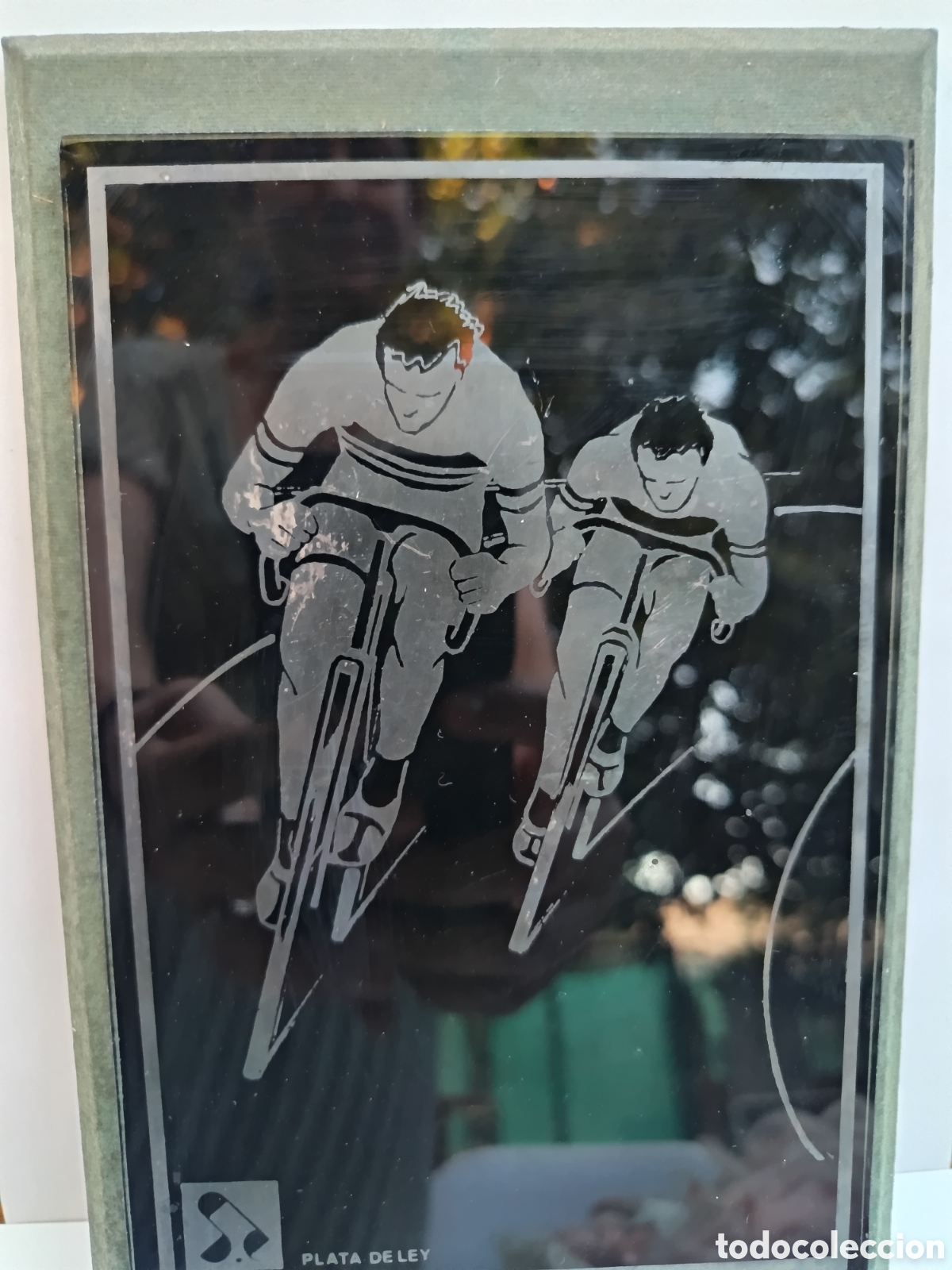 Coleccionismo: Placa trofeo carrera bicicletas - Foto 3