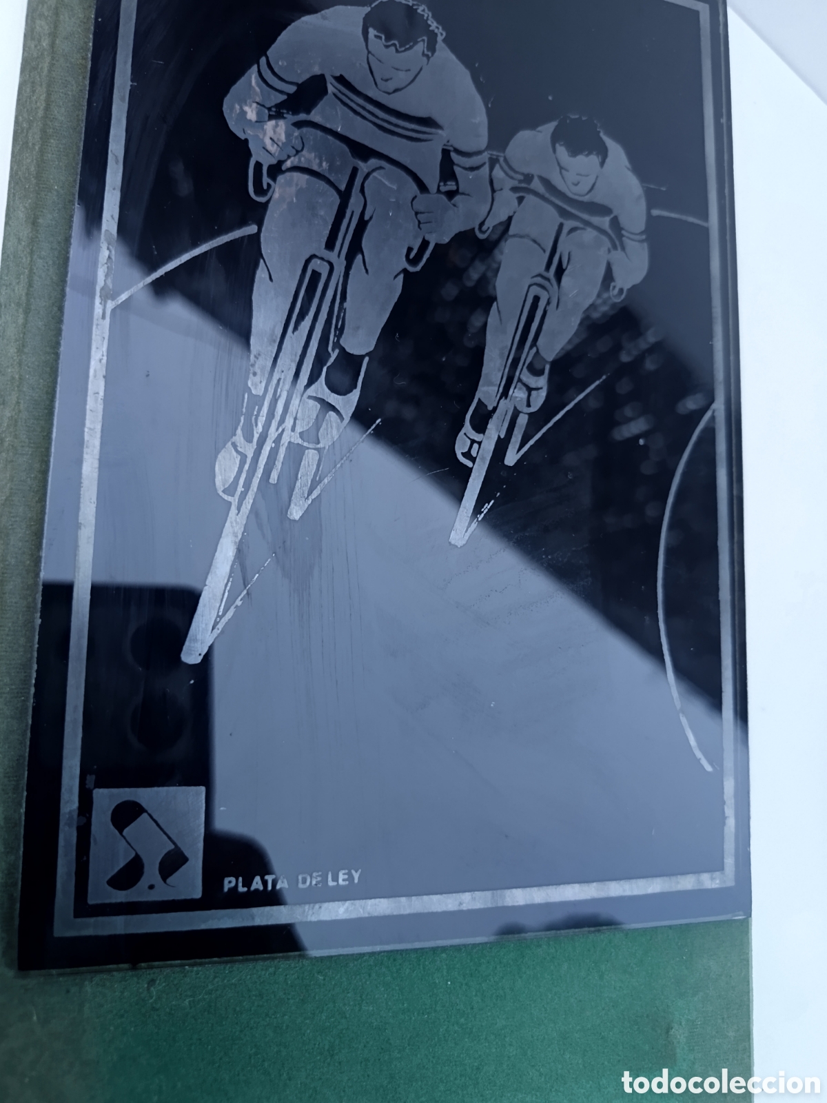 Coleccionismo: Placa trofeo carrera bicicletas - Foto 5