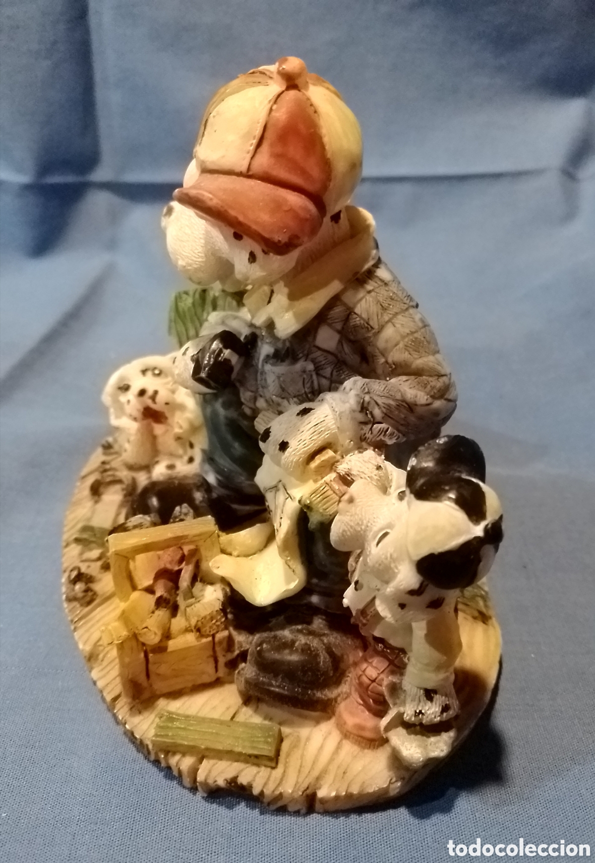 Coleccionismo: Figura de perros de resina - Foto 3