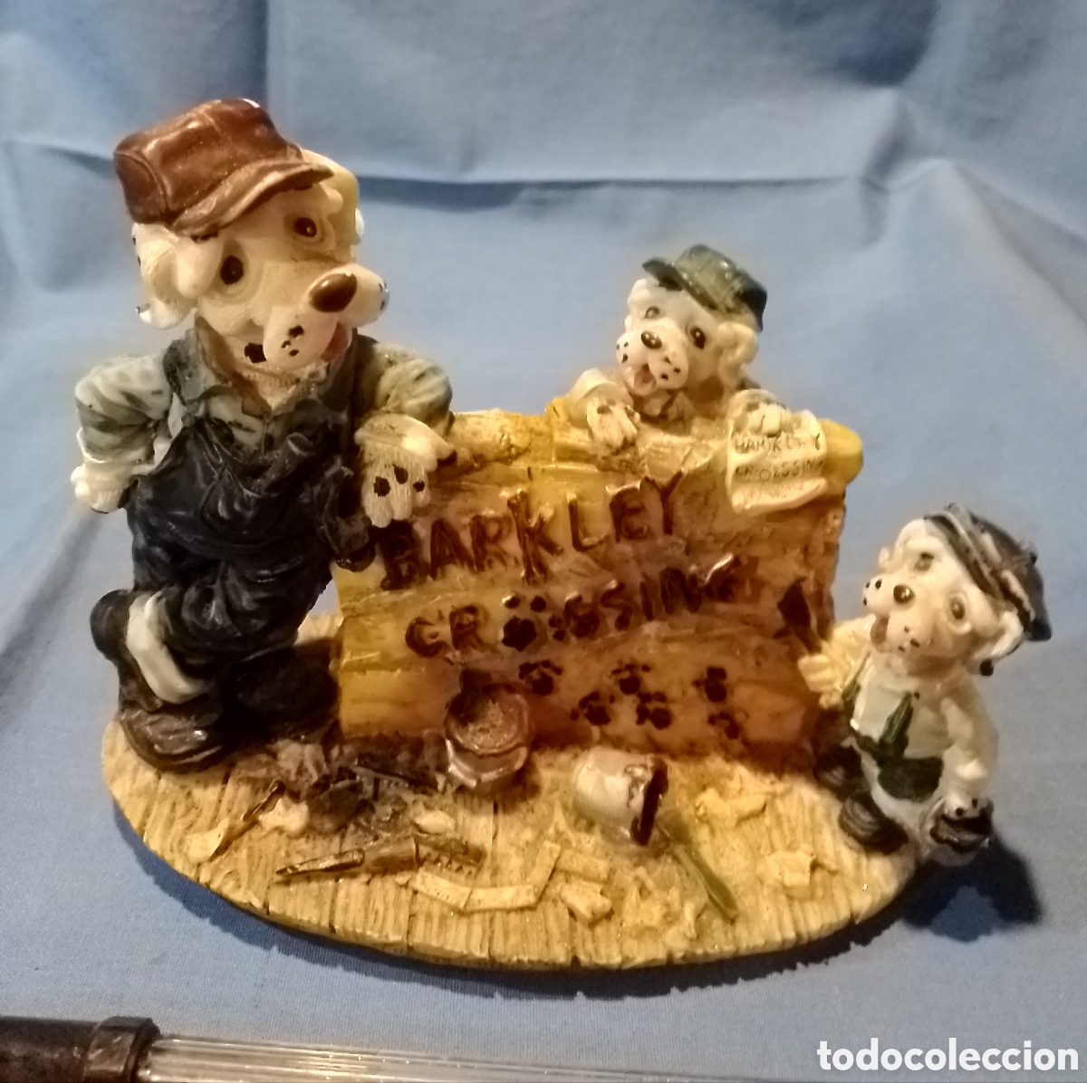 Coleccionismo: Figura de perros de resina - Foto 2