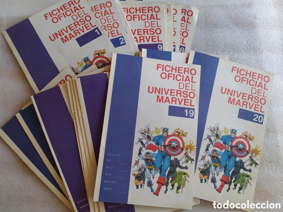 Coleccionismo: Fichero Oficial del Universo Marvel: Colecci&oacute;n Completa (N&ordm; 1 al 39)