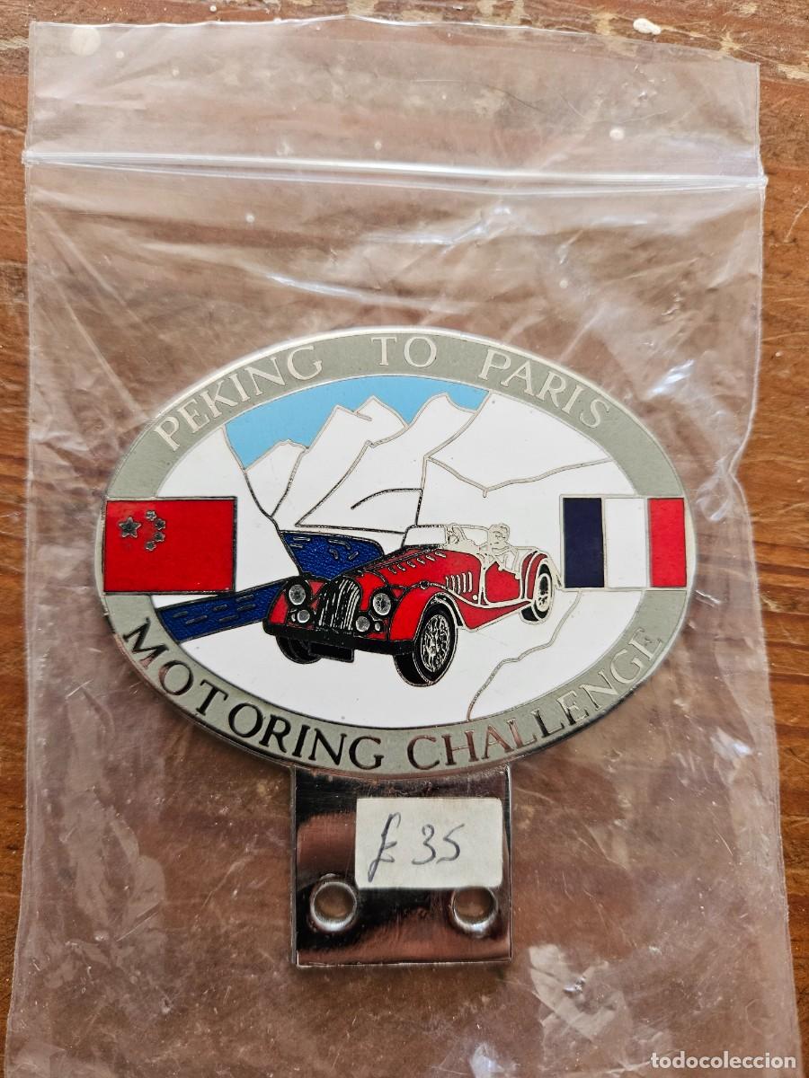 Coleccionismo: Placa decorativa coche Peking to Paris motoring challenge
