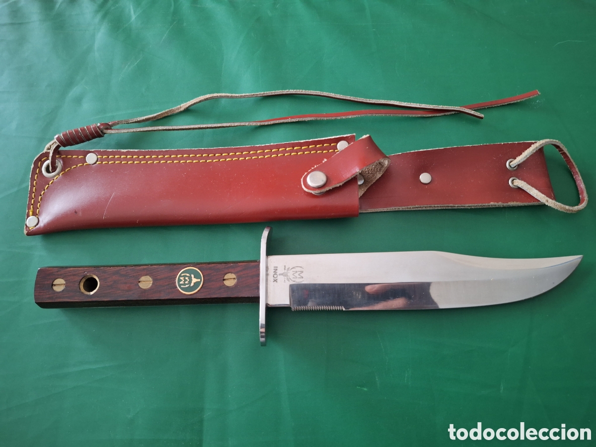 Coleccionismo: Cuchillo caza Muela con funda cuero - Foto 2