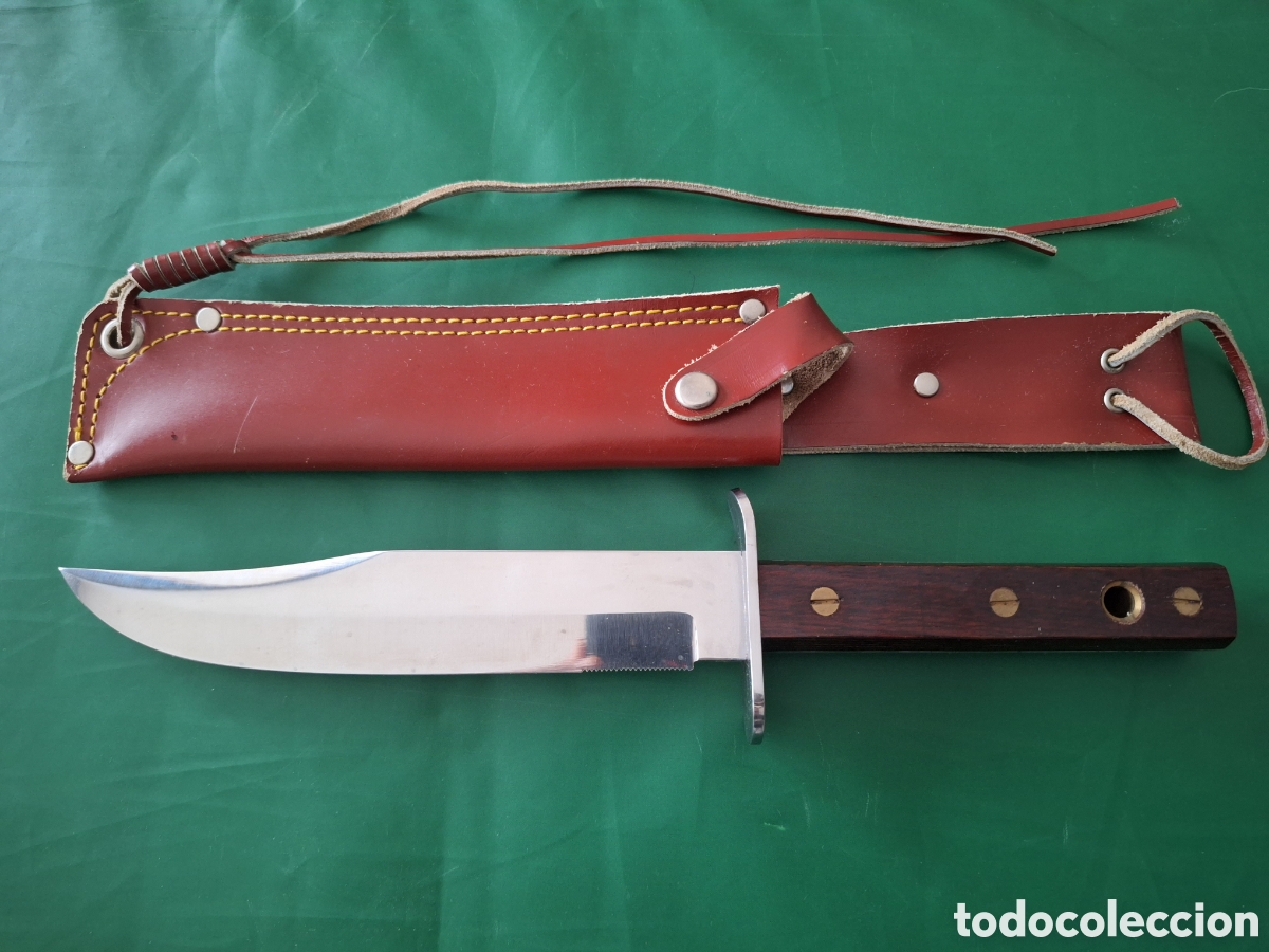 Coleccionismo: Cuchillo caza Muela con funda cuero - Foto 3