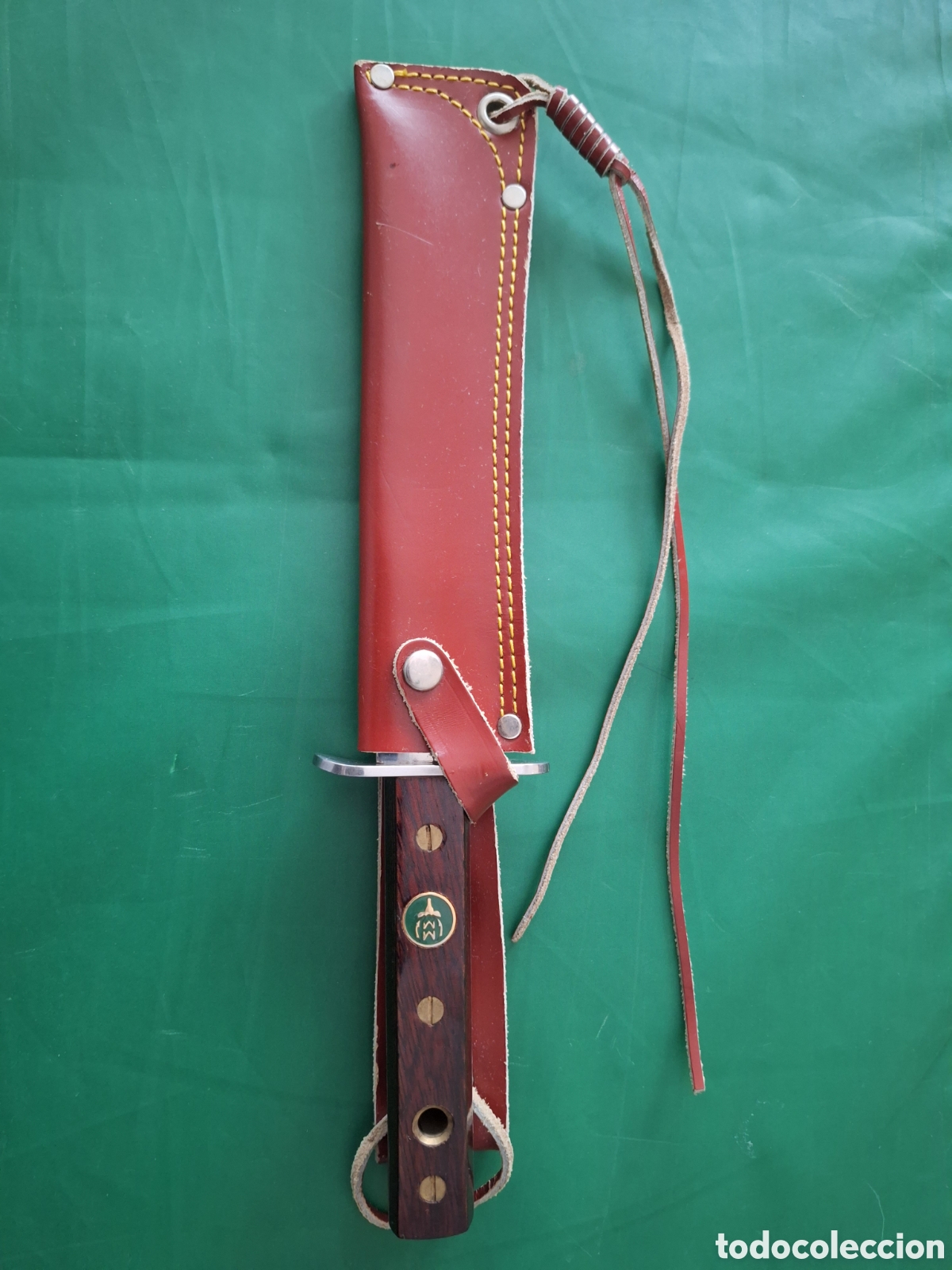 Coleccionismo: Cuchillo caza Muela con funda cuero