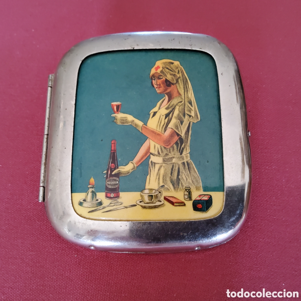 Coleccionismo: ANTIGUA PITILLERA PUBLICIDAD DE VALENTER, T&Oacute;NICO RECONSTITUYENTE, A&Ntilde;OS 20/30