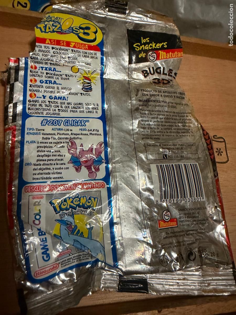 Coleccionismo: Envoltorio bugles pokemon - Foto 2
