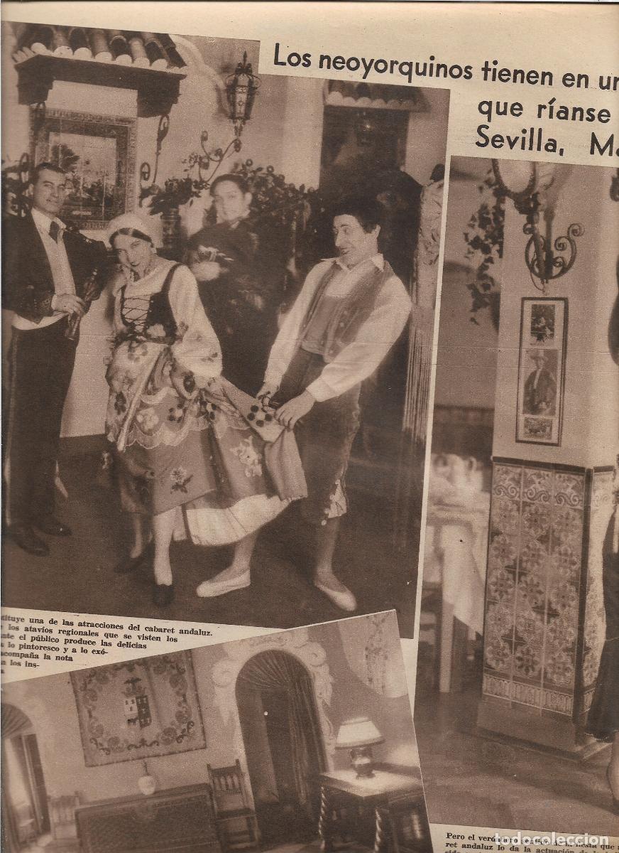 Coleccionismo: A&Ntilde;O 1933 FLAMENCO EN NUEVA YORK CABARET ANDALUZ BAILARINA ADELINA DURAN MUSICO ENRIQUE MARI