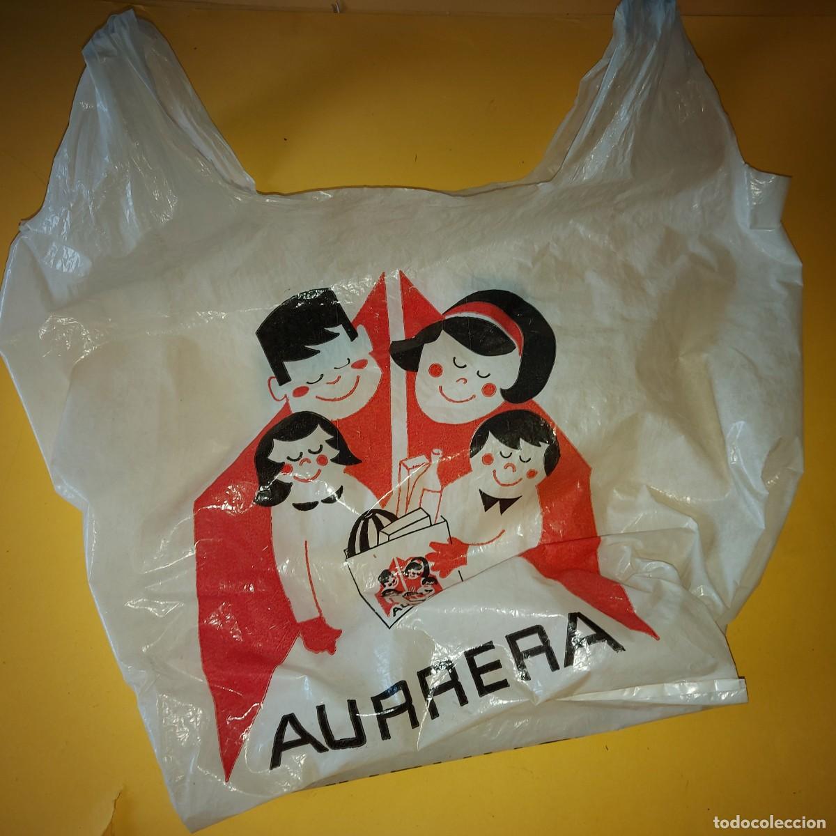 Coleccionismo: ANTIGUA Bolsa de pl&aacute;stico SUPERMERCADO AURRERA, A&Ntilde;OS 60
