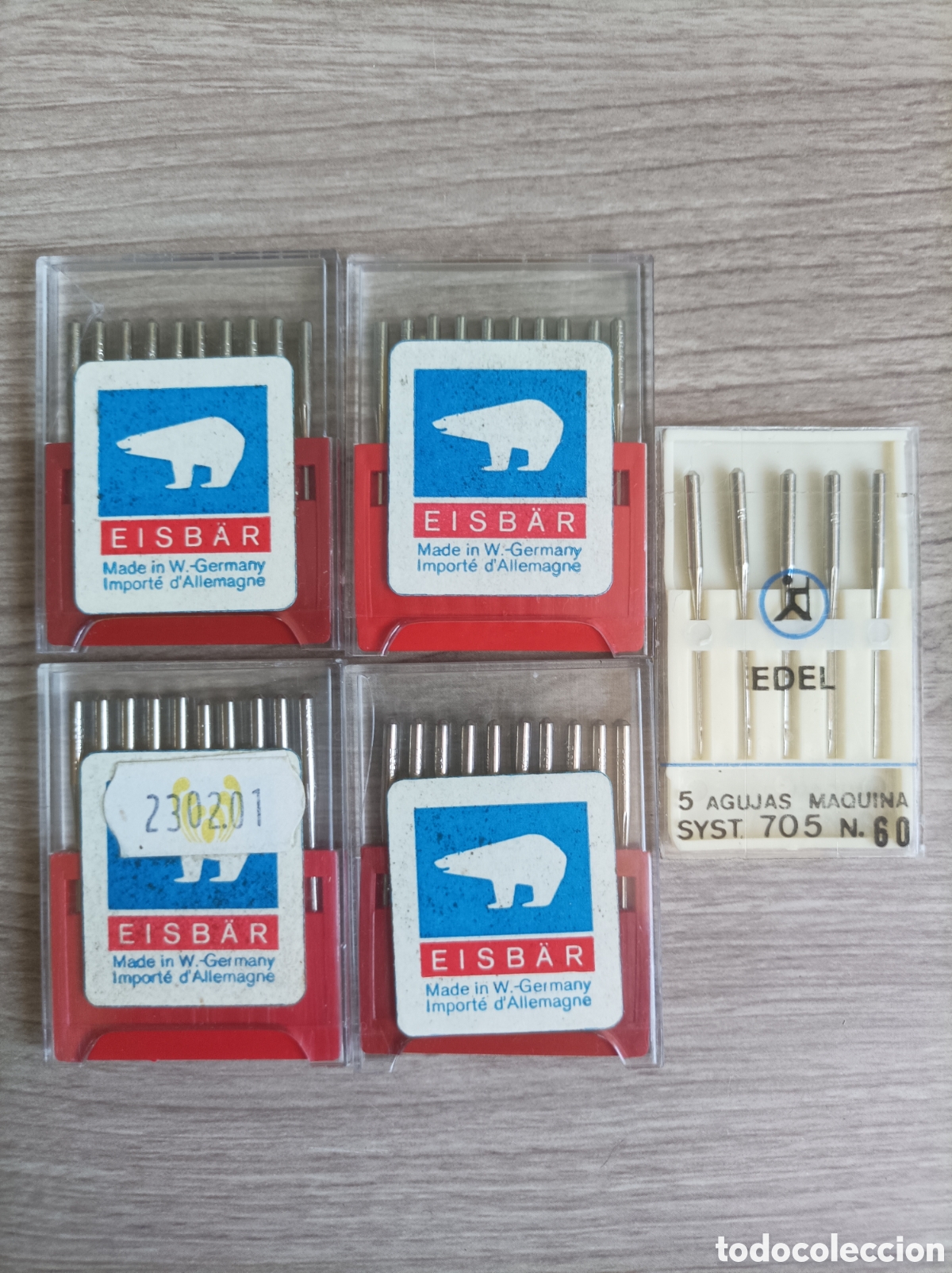 Coleccionismo: Lote de agujas Eisbar Made in Germany maquina de coser total 45 unidades