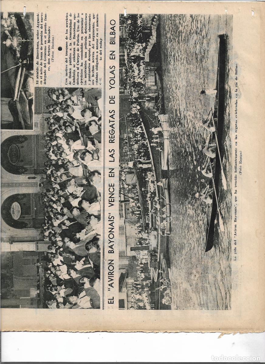 Coleccionismo: A&Ntilde;O 1933 RECORTE PRENSA BILBAO REGATA DE YOLAS GANADORA LA YOLA AVIRON BAYONAIS