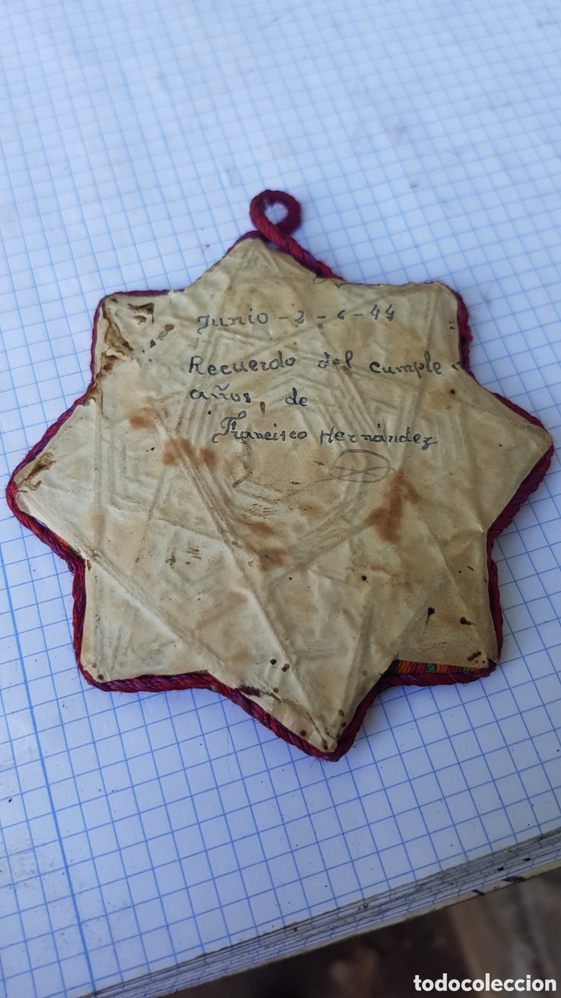 Coleccionismo: Marco de Hilos Trenzados - Foto 3