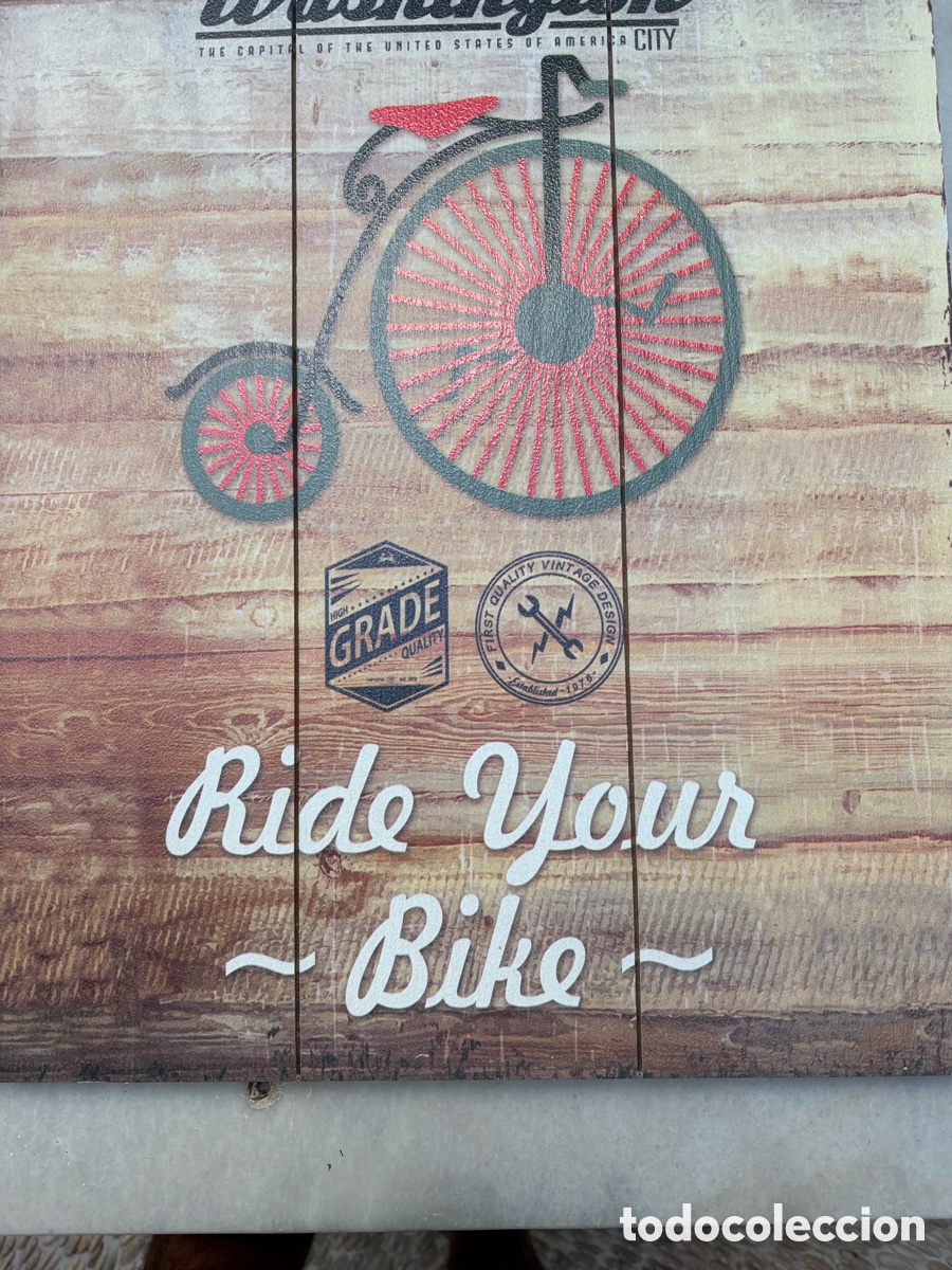 Coleccionismo: Cuadro Decorativo Riding Washington - Foto 4