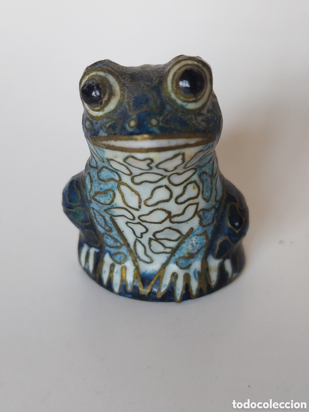 Coleccionismo: SEIS RANITAS DE CLOISONNE. - Foto 4
