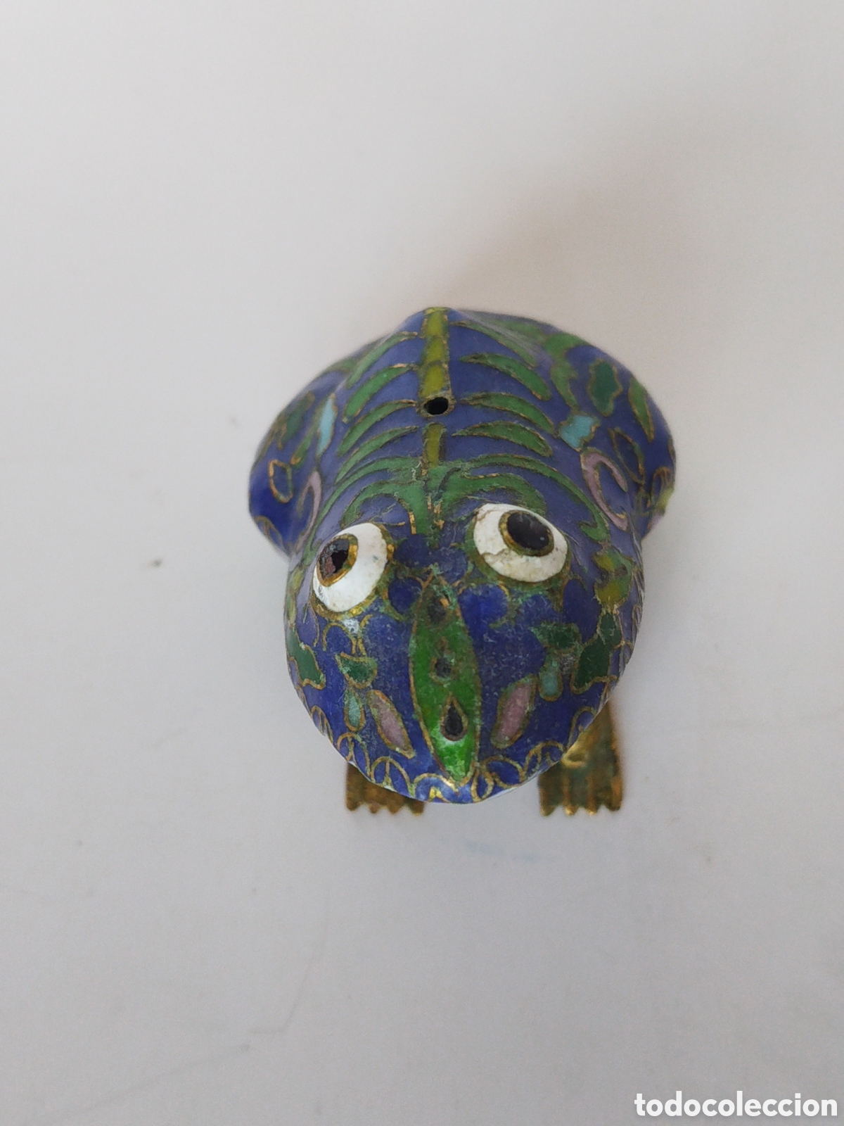 Coleccionismo: SEIS RANITAS DE CLOISONNE. - Foto 7