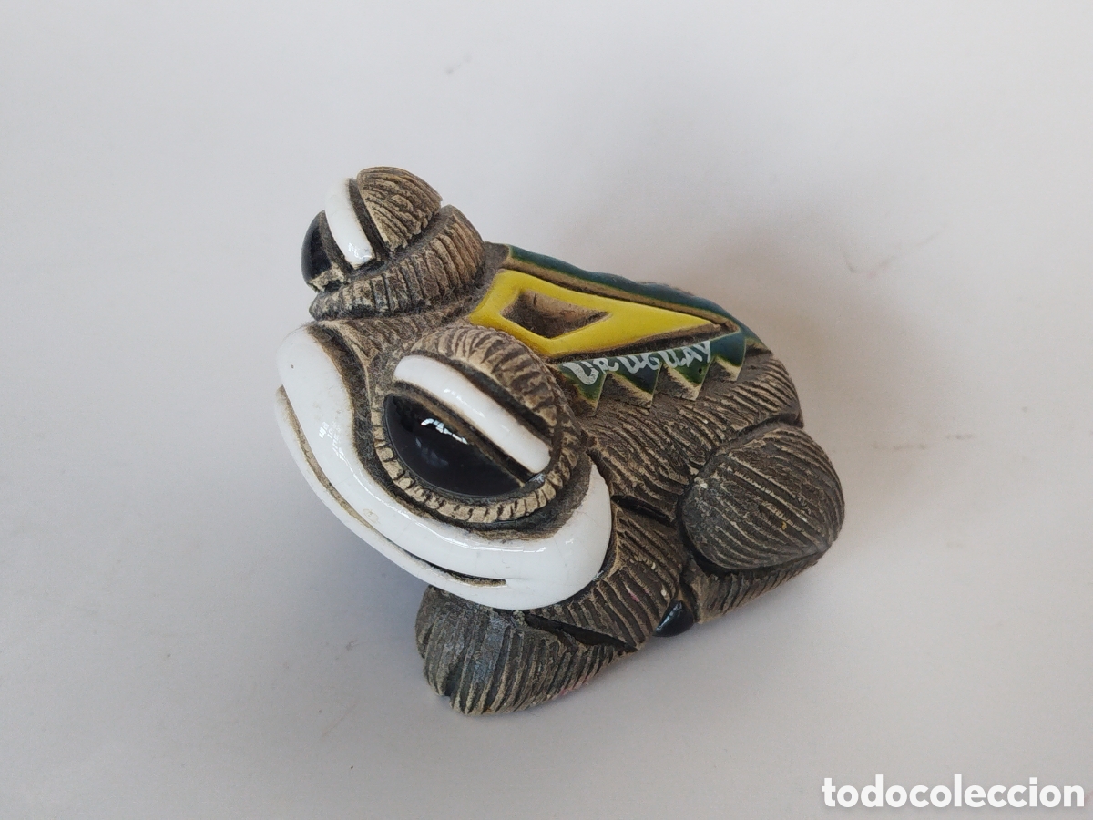 Coleccionismo: CUATRO RANITAS DE CERAMICA Y BRONCE. - Foto 5