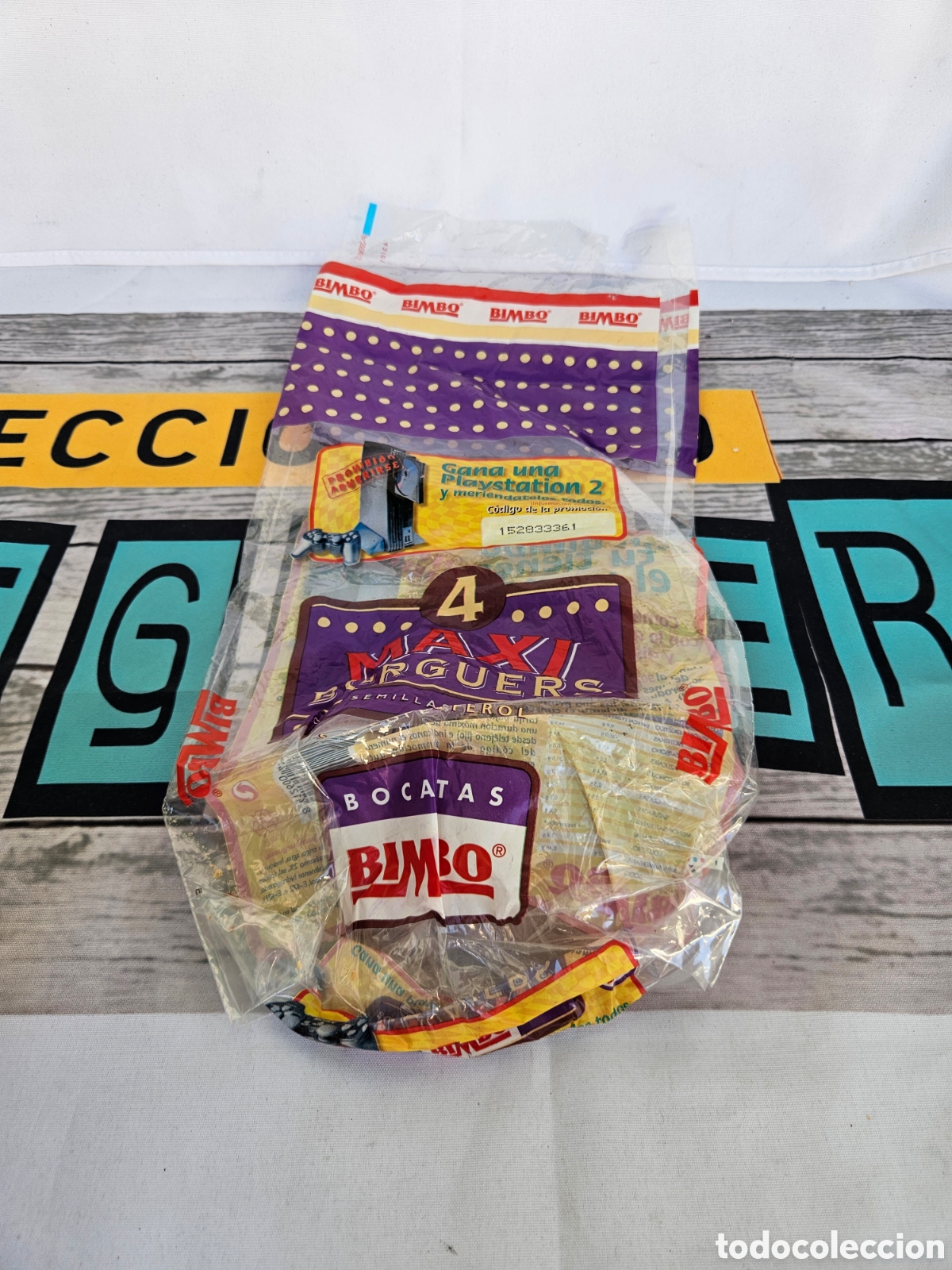 Coleccionismo: BOLSA ENVASE BOCATAS BIMBO MAXI BURGUER. SORTEO PLAYSTATION 2