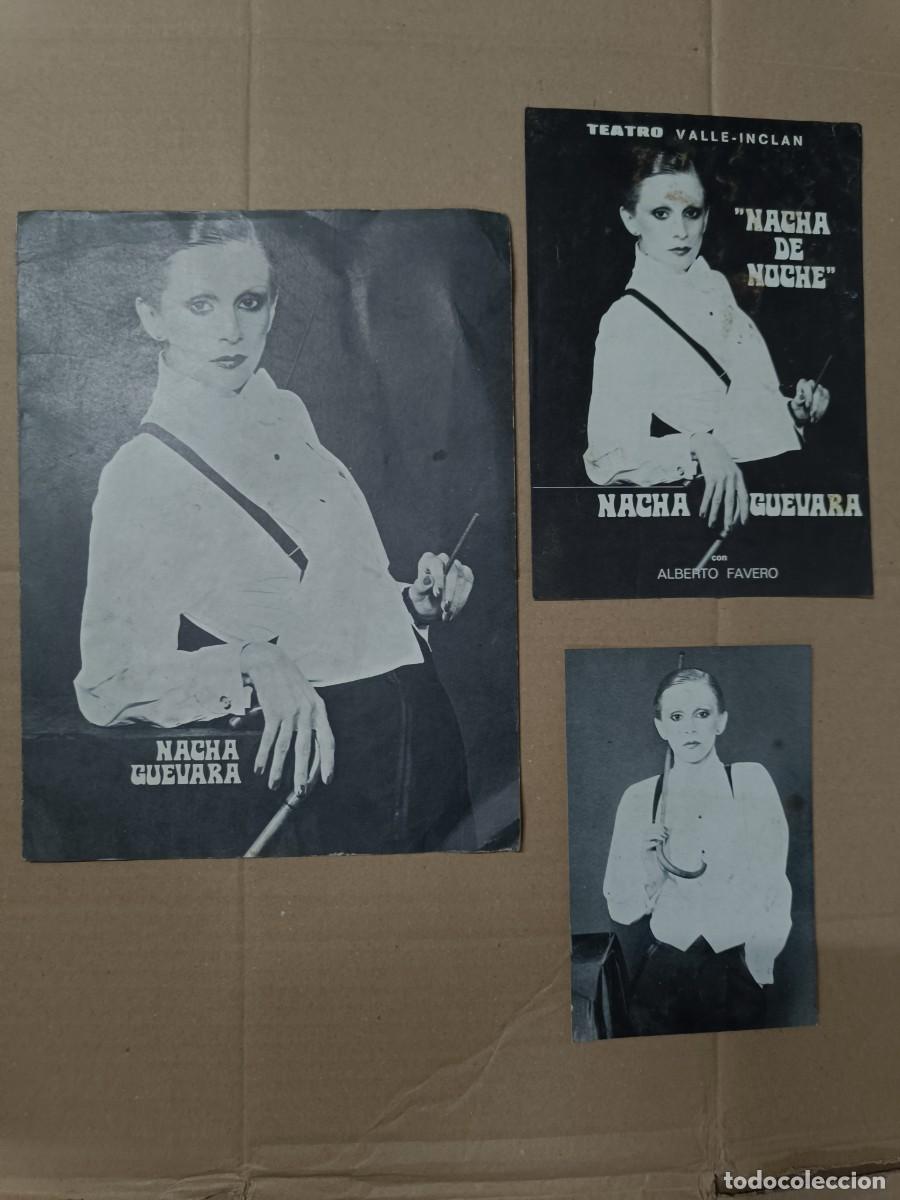 Coleccionismo: LOTE 3 ANTIGUOS FOLLETOS PUBLICITARIOS DE TEATRO, NACHA GUEVARA DE NOCHE, ALBERTO FAVERO P28